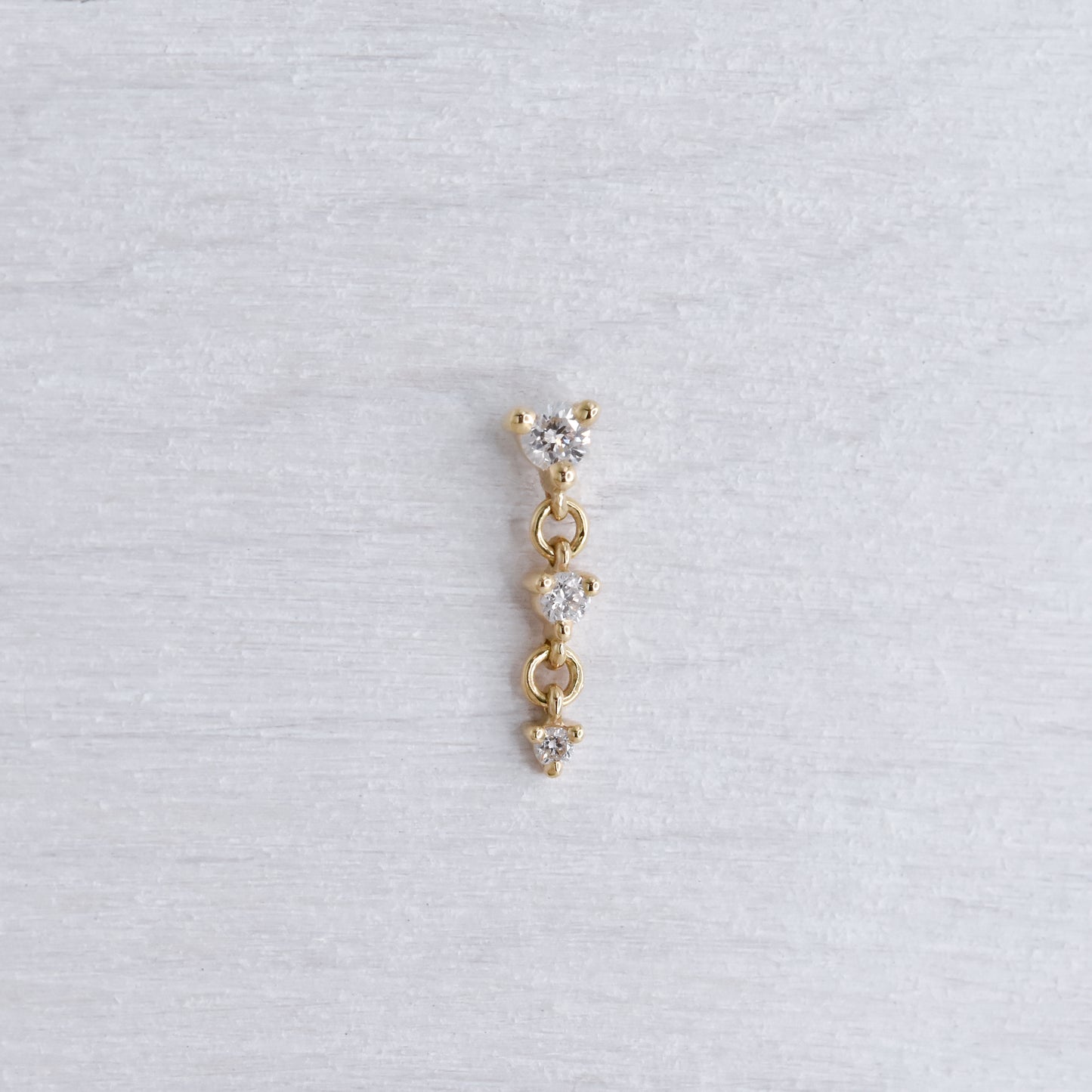 Cascade End - Genuine Diamonds - Pressure Fit End Only-body jewelry-Modern Mood-