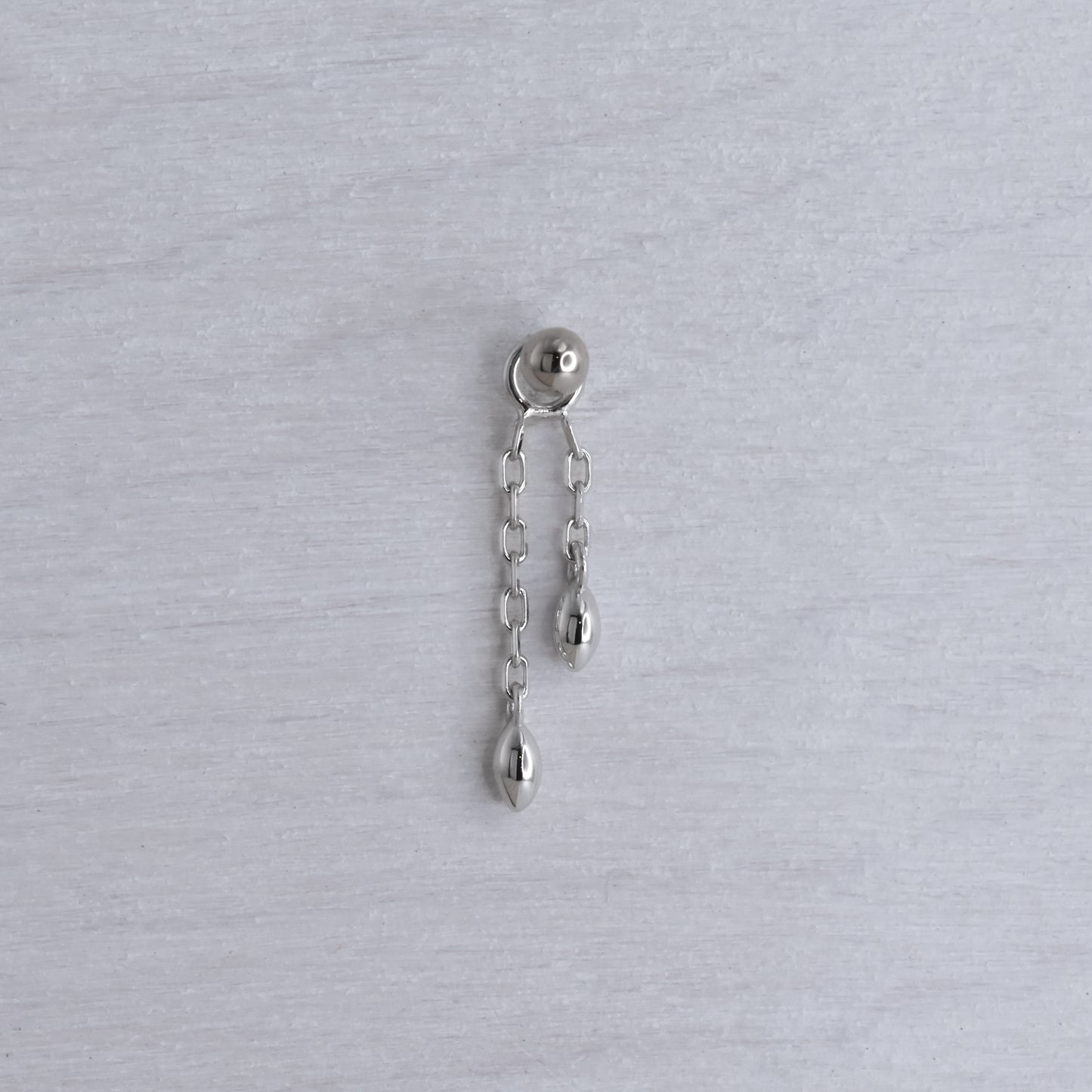 Marquise Bead Drop Charm-Gold - Modern Mood - Charms - White Gold-Modern Mood-White Gold-