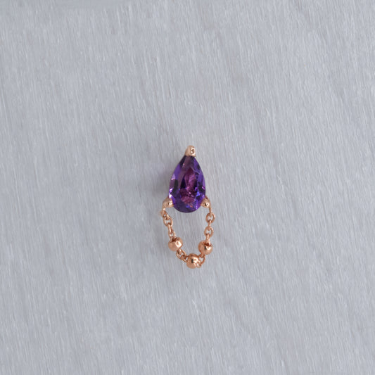 1000% End - Amethyst - Pressure Fit End Only-body jewelry-Pupil Hall-