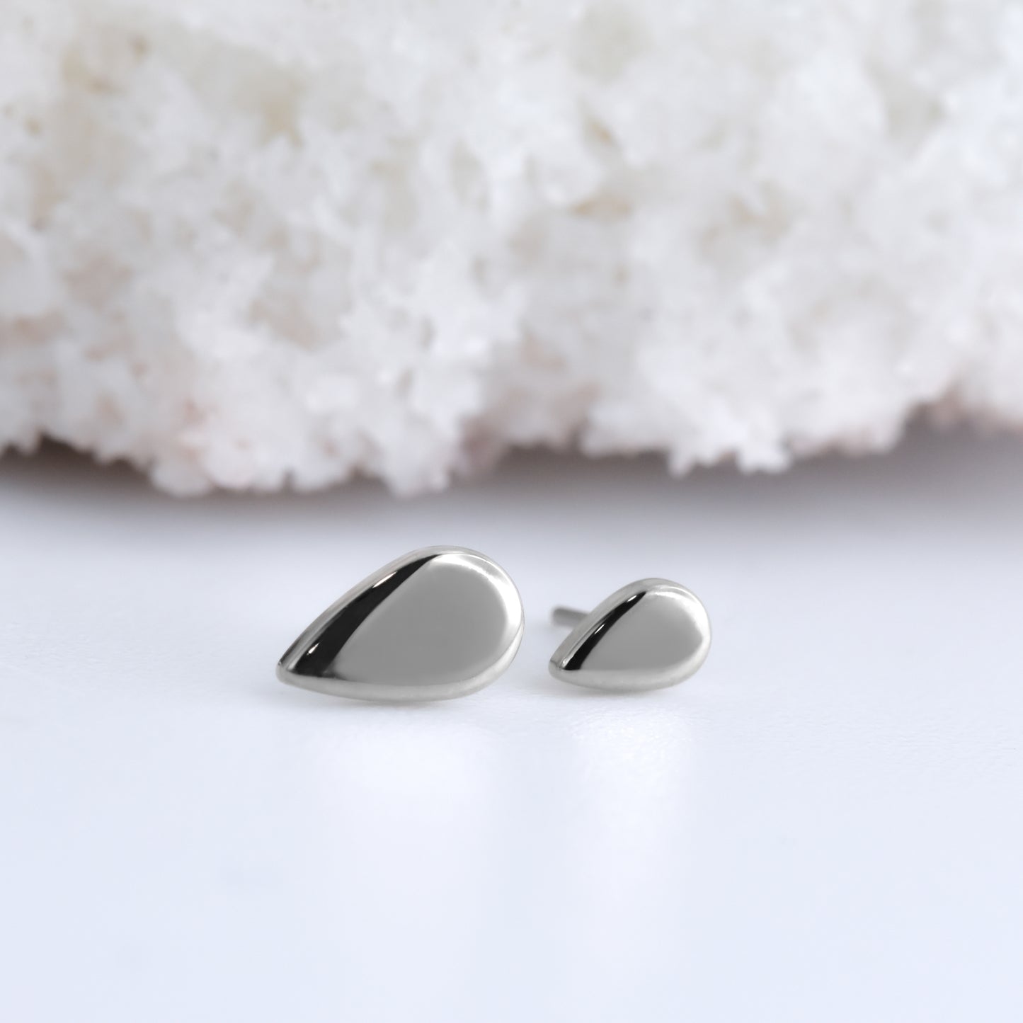 Teardrop End - Pressure Fit End Only-Alchemy Adornment-Rose gold-2.5x4mm-