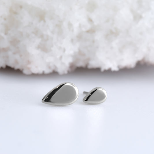 Teardrop End - Pressure Fit End Only-Alchemy Adornment-Rose gold-2.5x4mm-