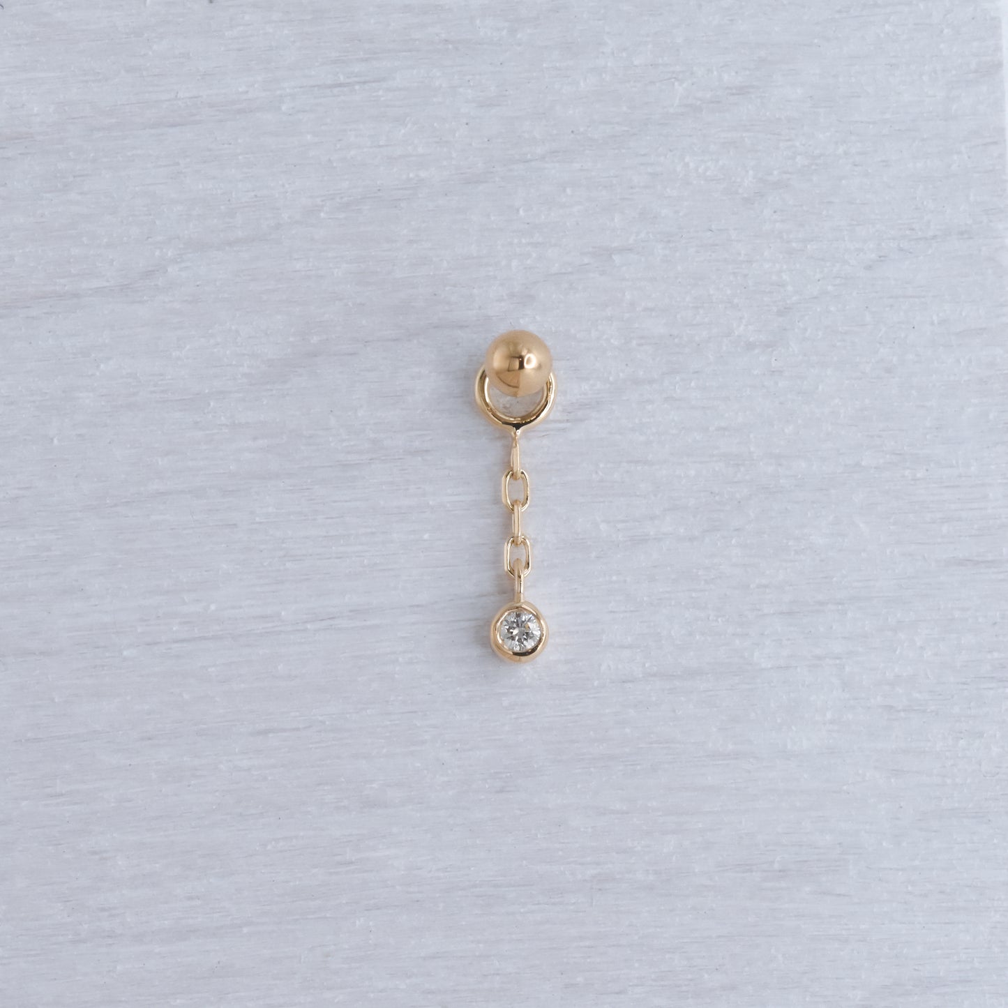 Tiny Bezel Charm - Diamond-Gold - Modern Mood - Charms - Yellow Gold-Modern Mood-Yellow Gold-