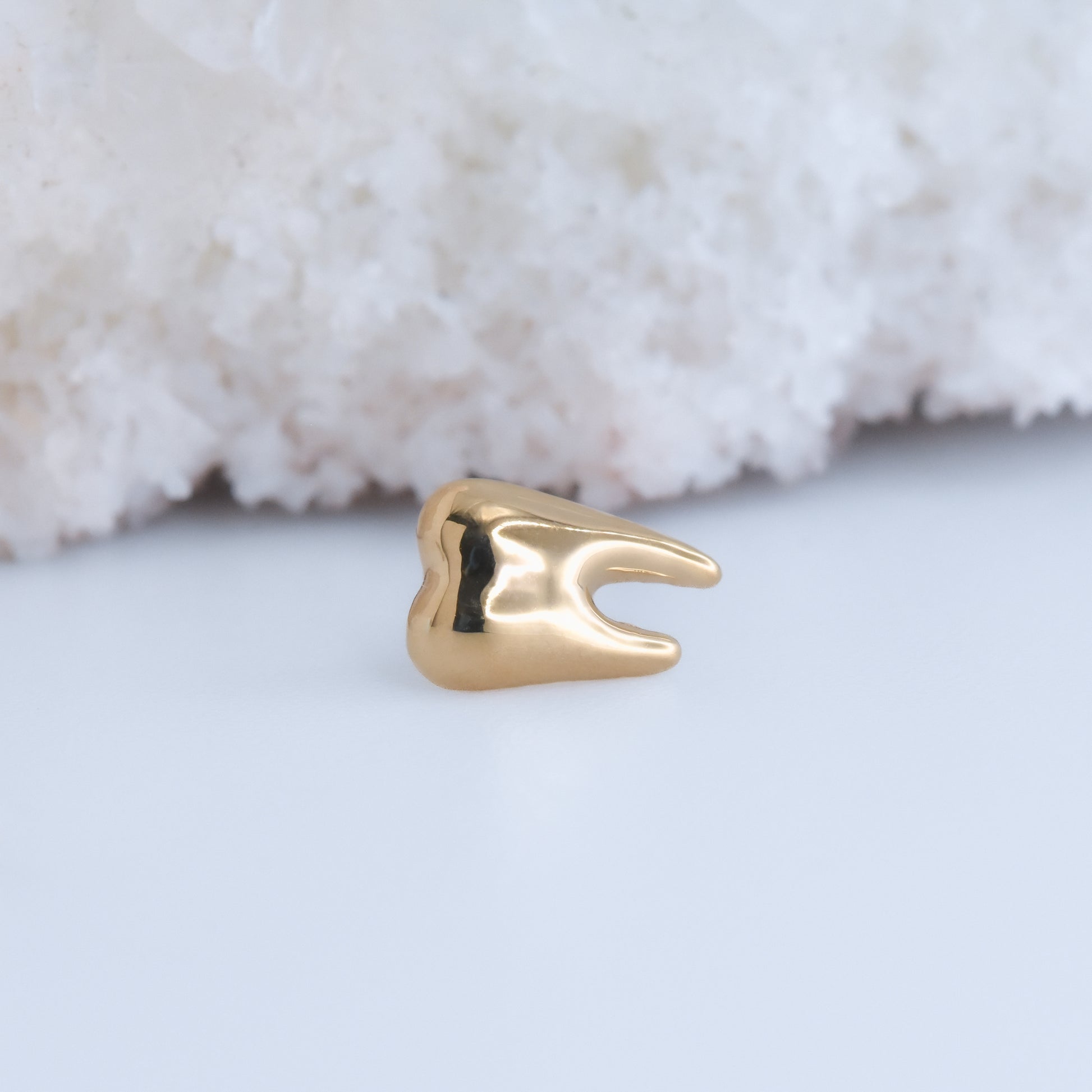 Tooth End - Pressure Fit End Only-Gold - Alchemy - Plain Ends - Pressure Fit-Alchemy Adornment-Yellow-