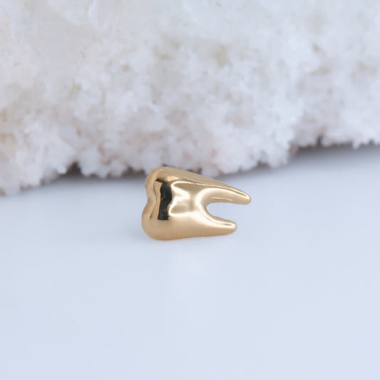 Tooth End - Pressure Fit End Only-Gold - Alchemy - Plain Ends - Pressure Fit-Alchemy Adornment-Yellow-