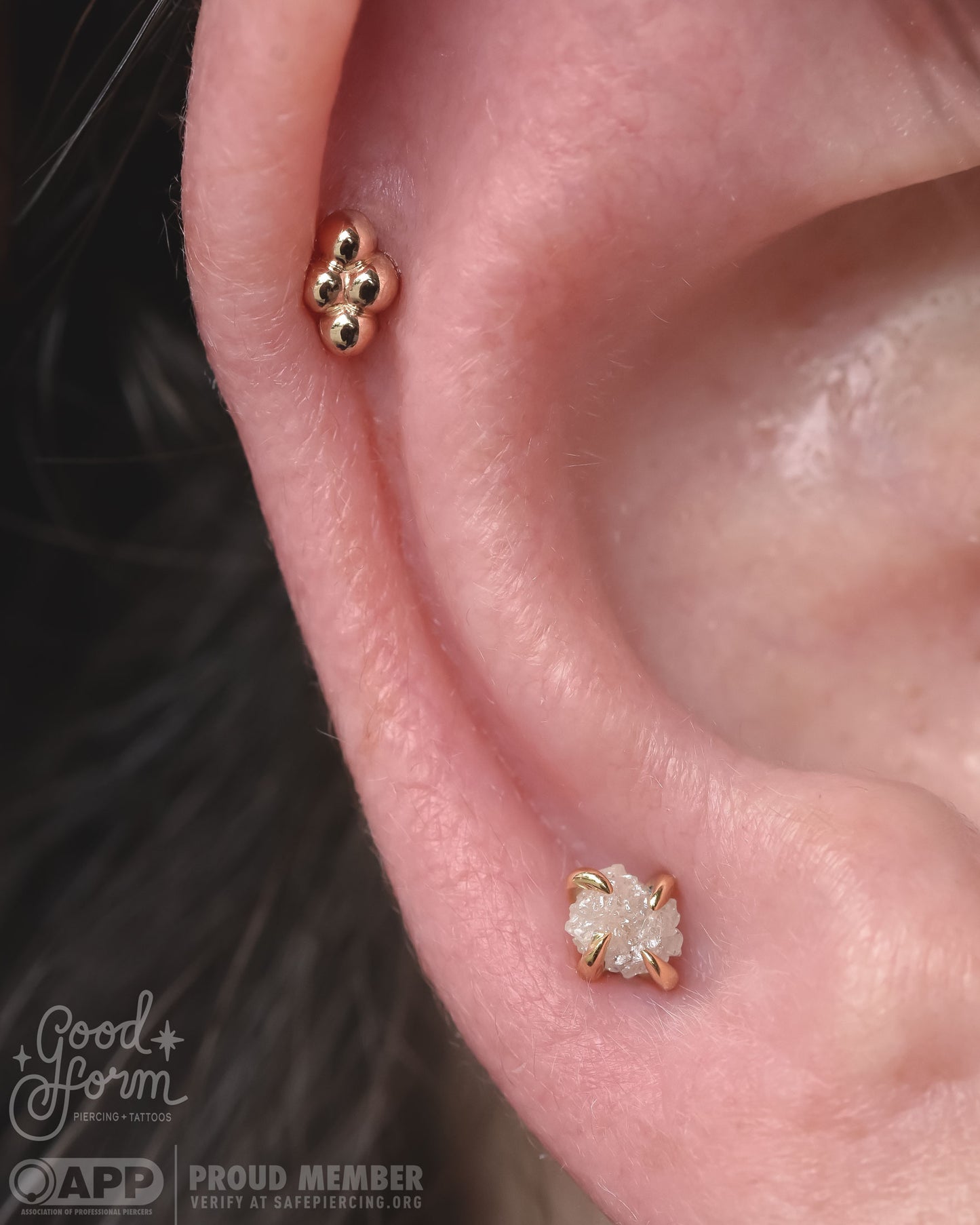 Precious Love End - Rough Diamond - Pressure Fit End Only