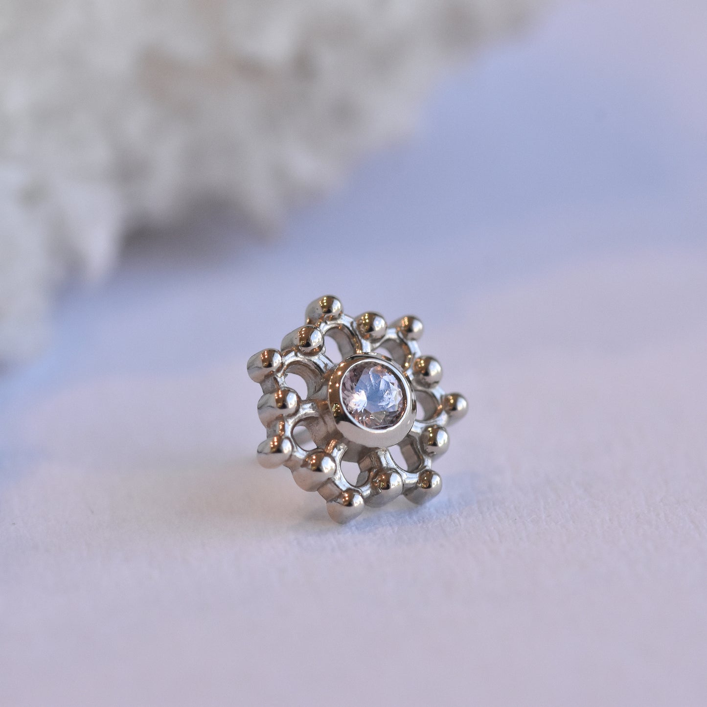 2mm Krystal - Rose Zircon - Pressure Fit End Only