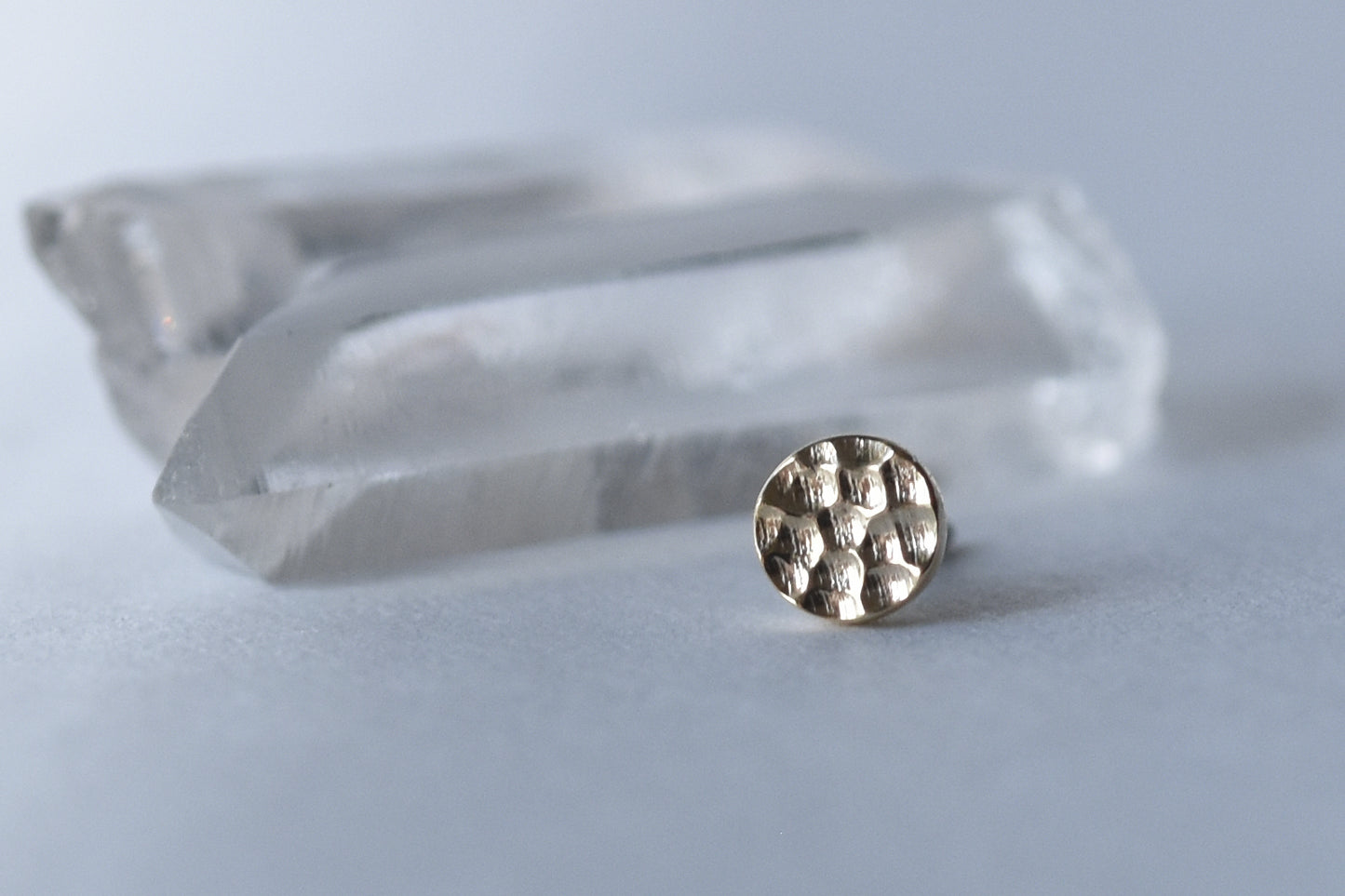 Hammered Disk - Pressure Fit End Only