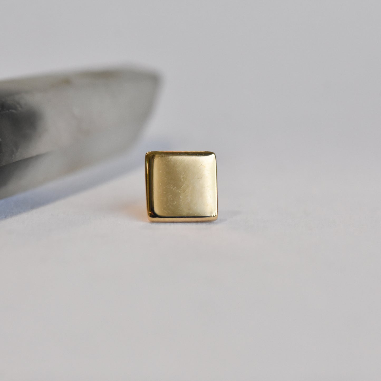 I'm Square End - High Polish - Pressure Fit End Only-body jewelry-Quetzalli Jewelry-