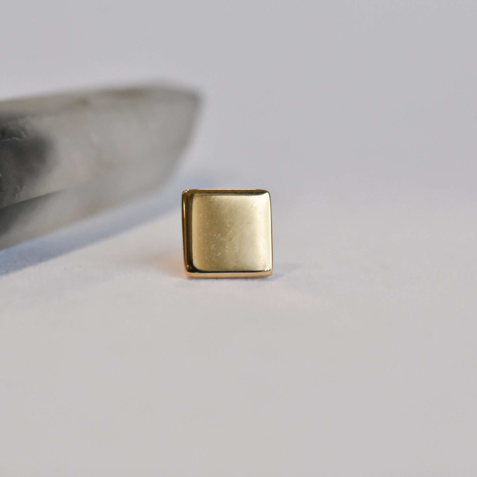 I'm Square End - High Polish - Pressure Fit End Only-body jewelry-Quetzalli Jewelry-