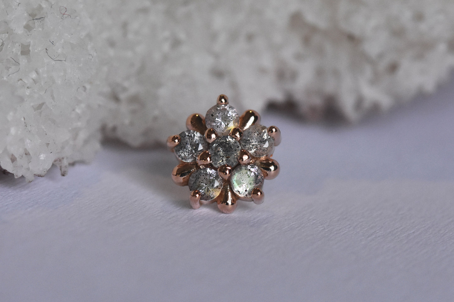 7mm Arya Star - Labradorite - Threaded End Only