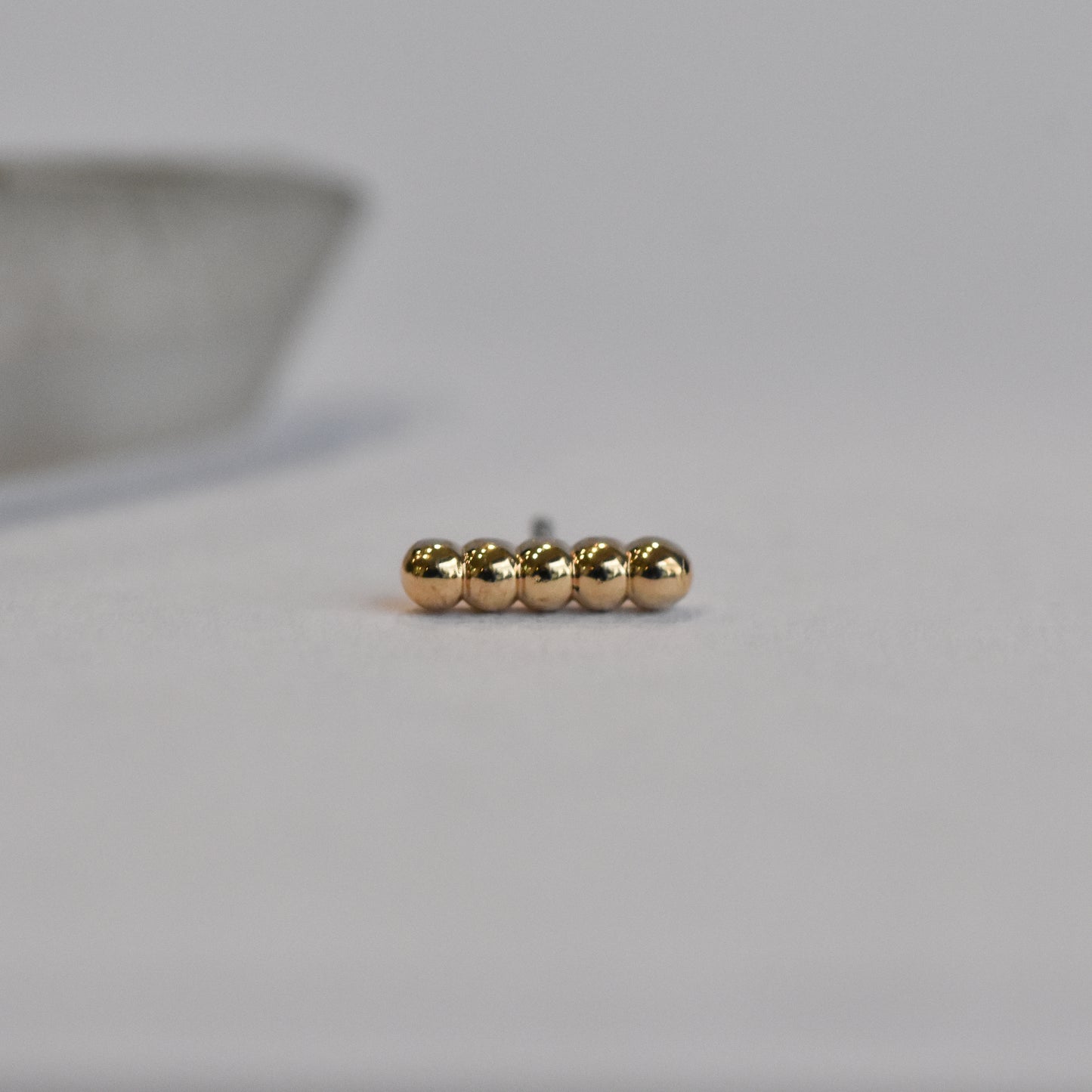 Large Bella End - Pressure Fit End Only-body jewelry-Quetzalli Jewelry-Rose-