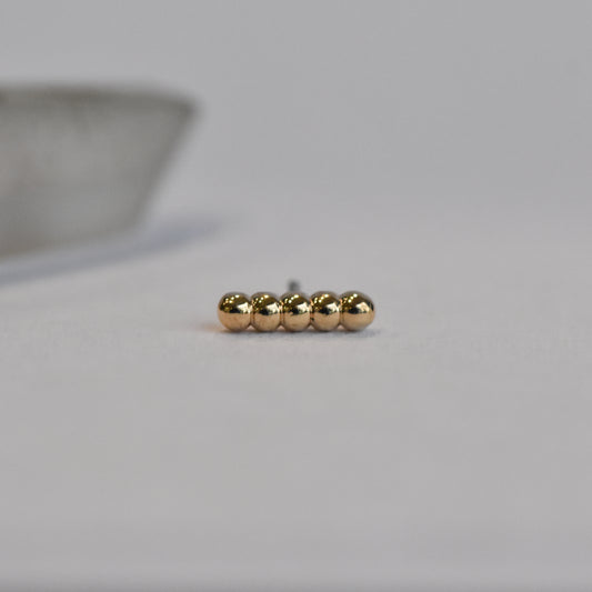 Large Bella End - Pressure Fit End Only-body jewelry-Quetzalli Jewelry-Rose-