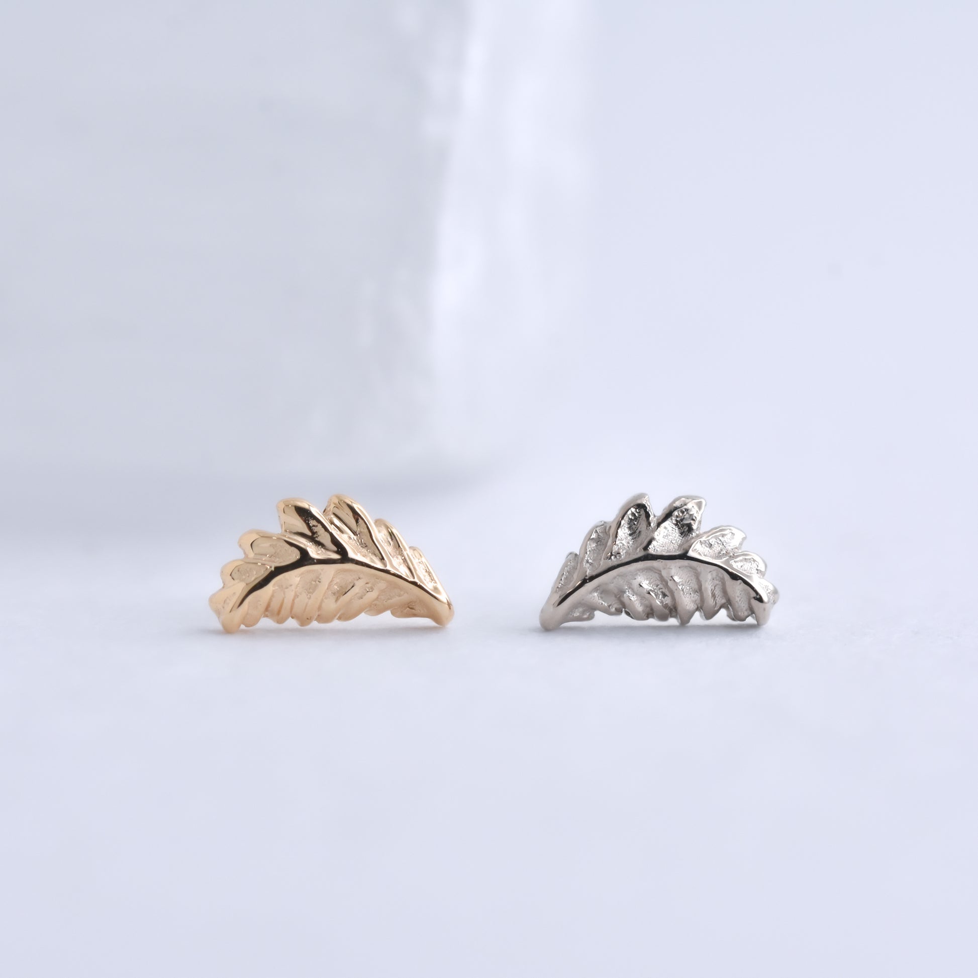 Sword Fern End - Pressure Fit End Only-body jewelry-Alchemy Adornment-Rose-