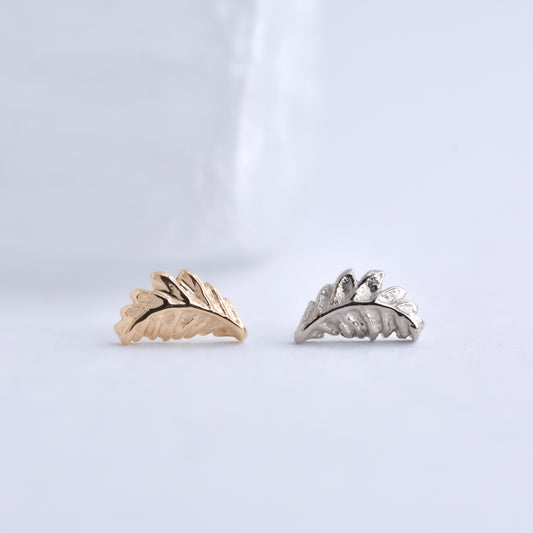 Sword Fern End - Pressure Fit End Only-body jewelry-Alchemy Adornment-Rose-