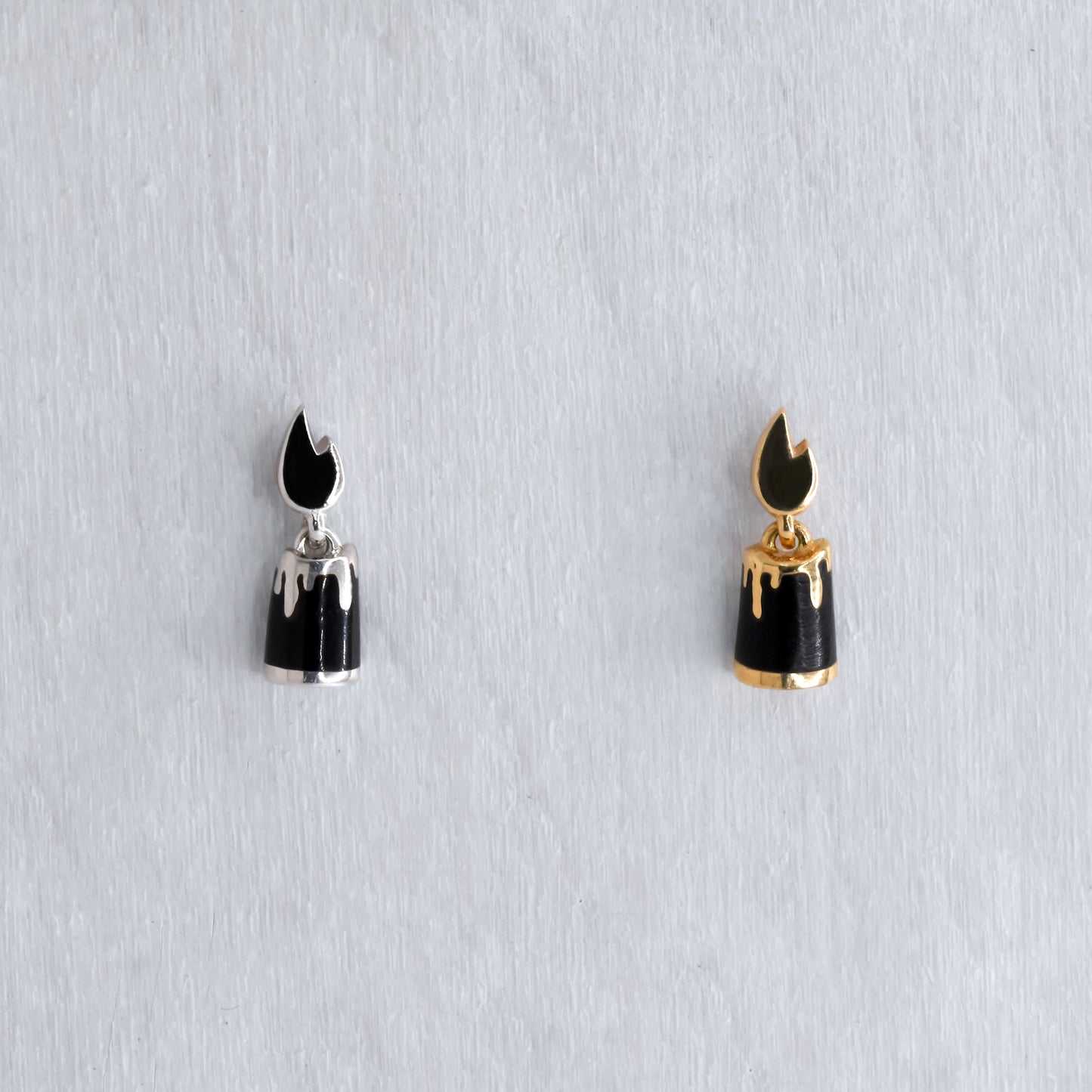 Zippy End - Black Enamel - Pressure Fit End Only-body jewelry-Pupil Hall-Yellow Gold-