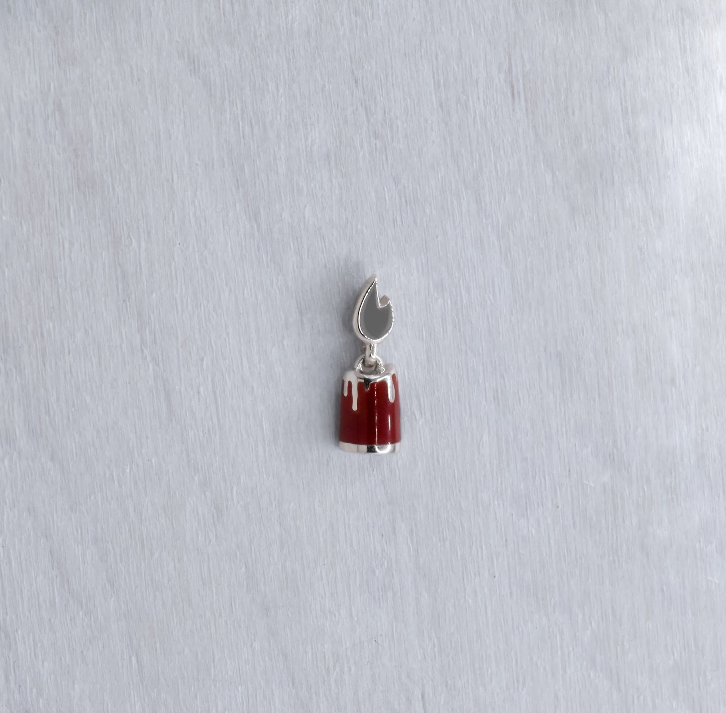 Zippy End - Burgundy Enamel - Pressure Fit End Only-body jewelry-Pupil Hall-