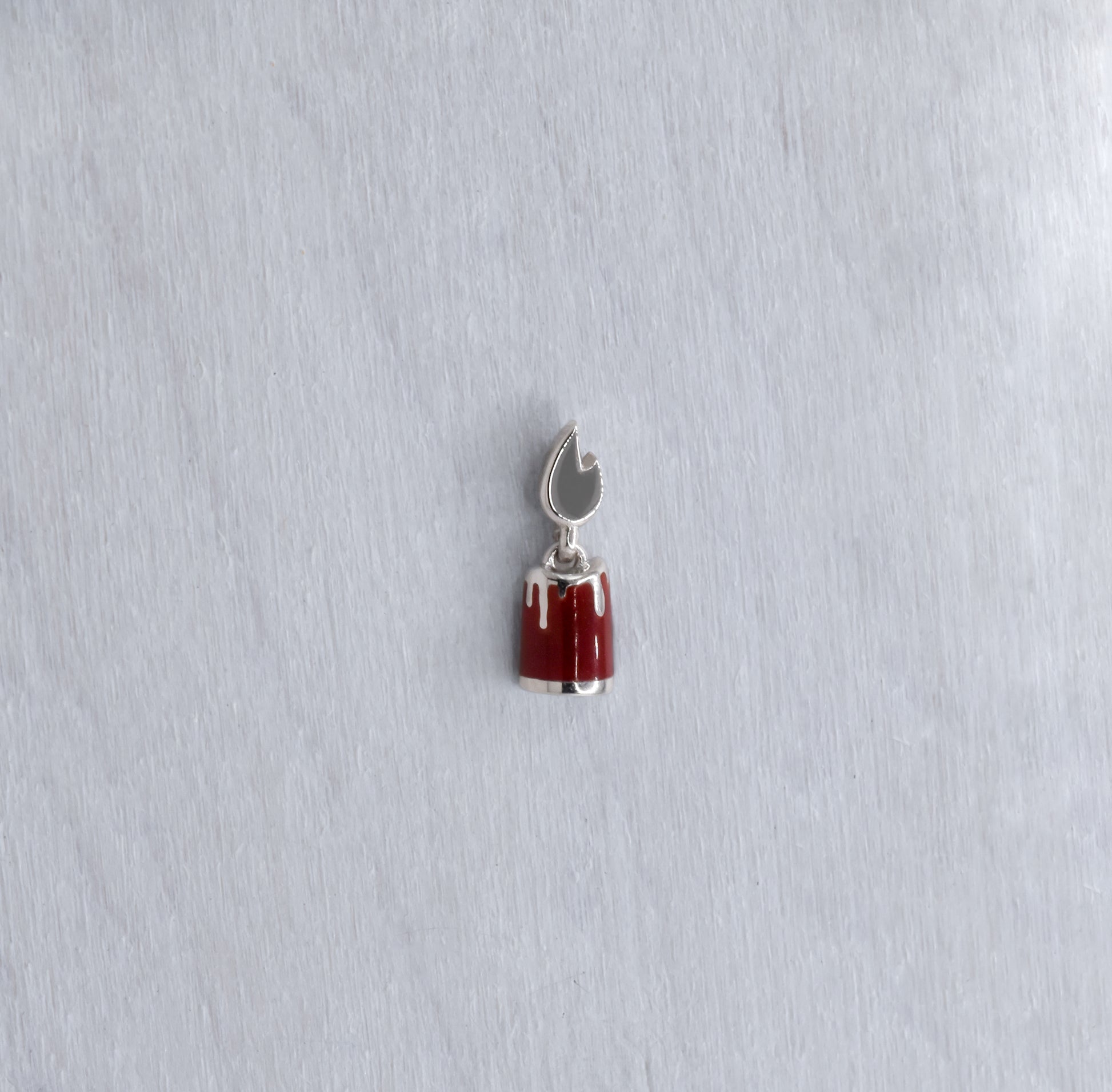 Zippy End - Burgundy Enamel - Pressure Fit End Only-body jewelry-Pupil Hall-