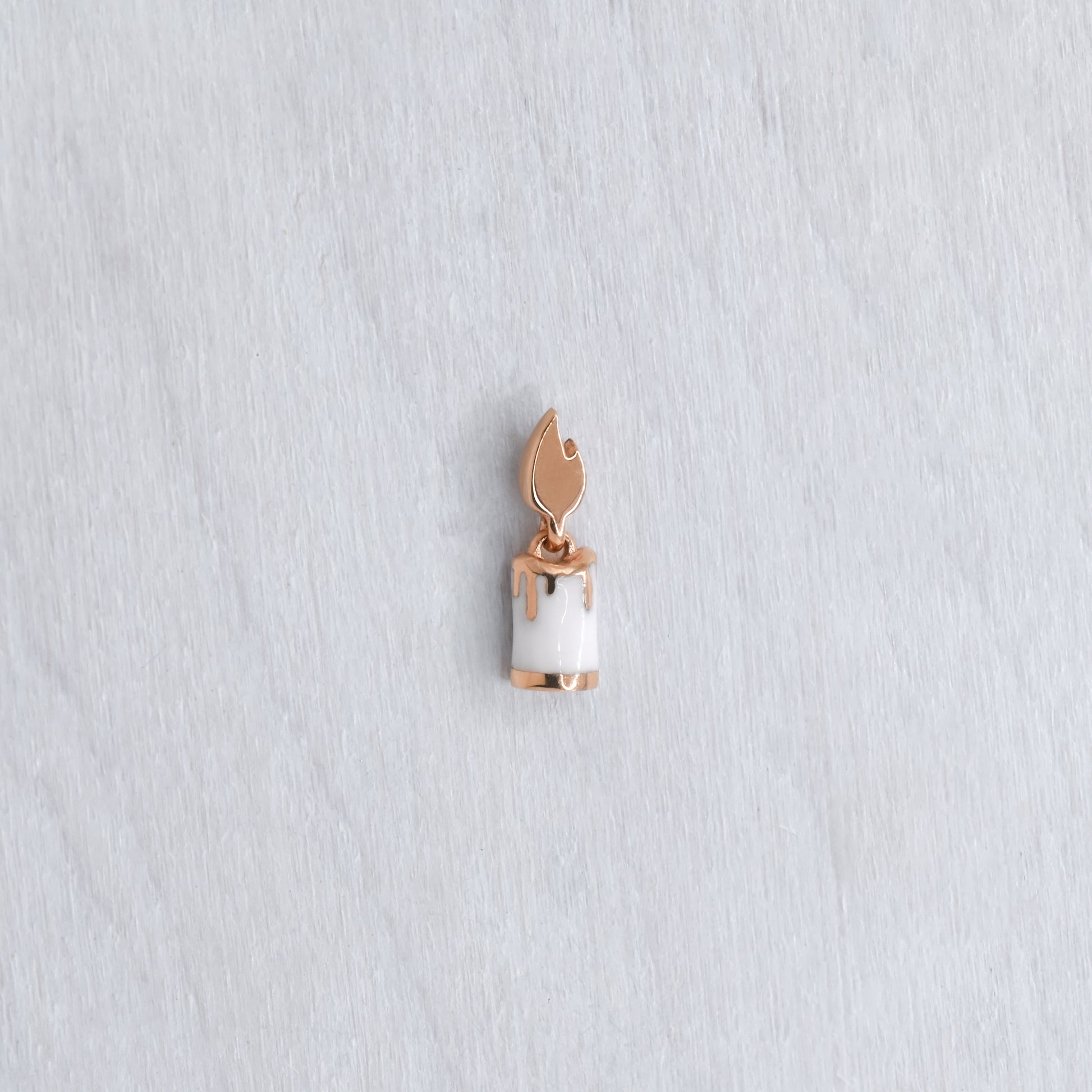 Zippy End - White Enamel - Pressure Fit End Only-body jewelry-Pupil Hall-