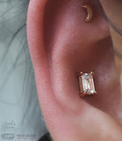 Prong Set Dream End - White Sapphire - Pressure Fit End Only
