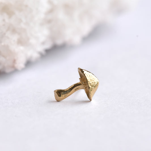 Mushroom End - Pressure Fit End Only-Gold - Anatometal - Ends - Pressure Fit - Yellow Gold-Anatometal-Yellow Gold-