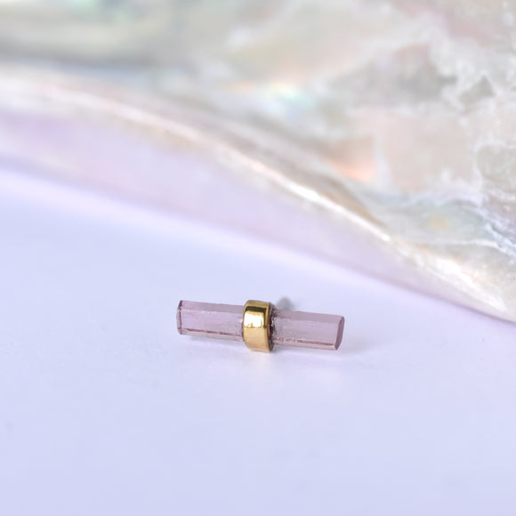 Small Bound By Love End - Pink Tourmaline - Pressure Fit End Only