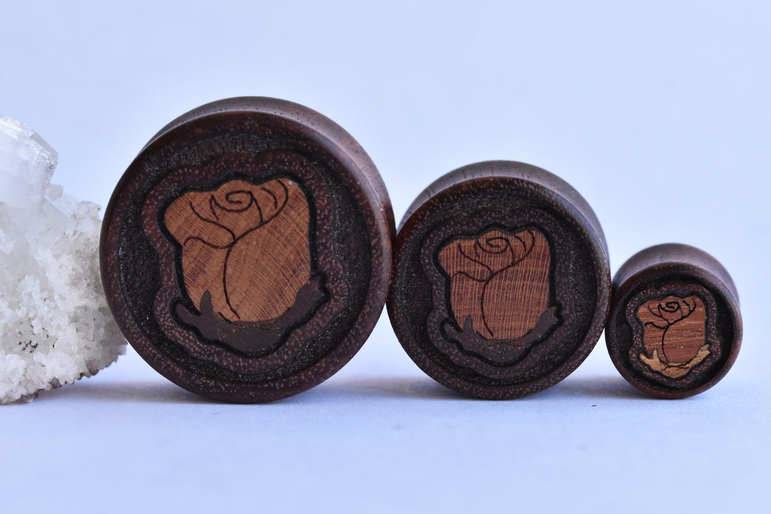 Omerica Organic Double Flare Buds Wooden Plugs - Pair-body jewelry-Omerica Organics-00g-