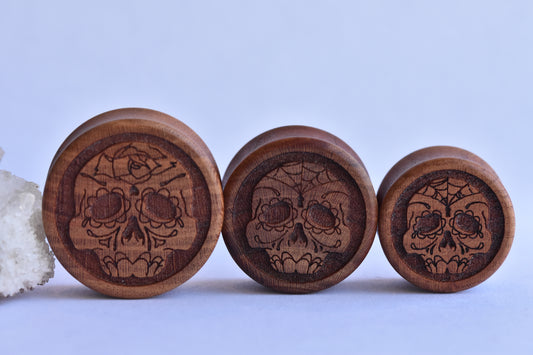 Omerica Organic Day of the Dead DF plugs - Pair
