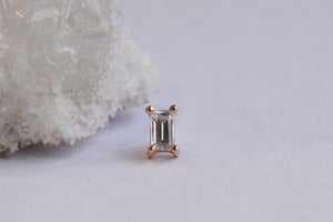 Prong Set Dream End - White Sapphire - Pressure Fit End Only