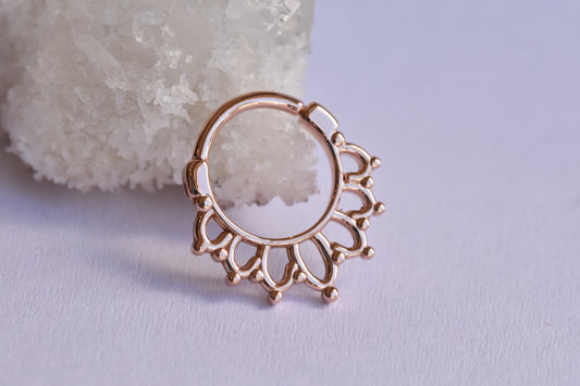Krystal Snap Ring-body jewelry-alchemy adornment-Yellow-