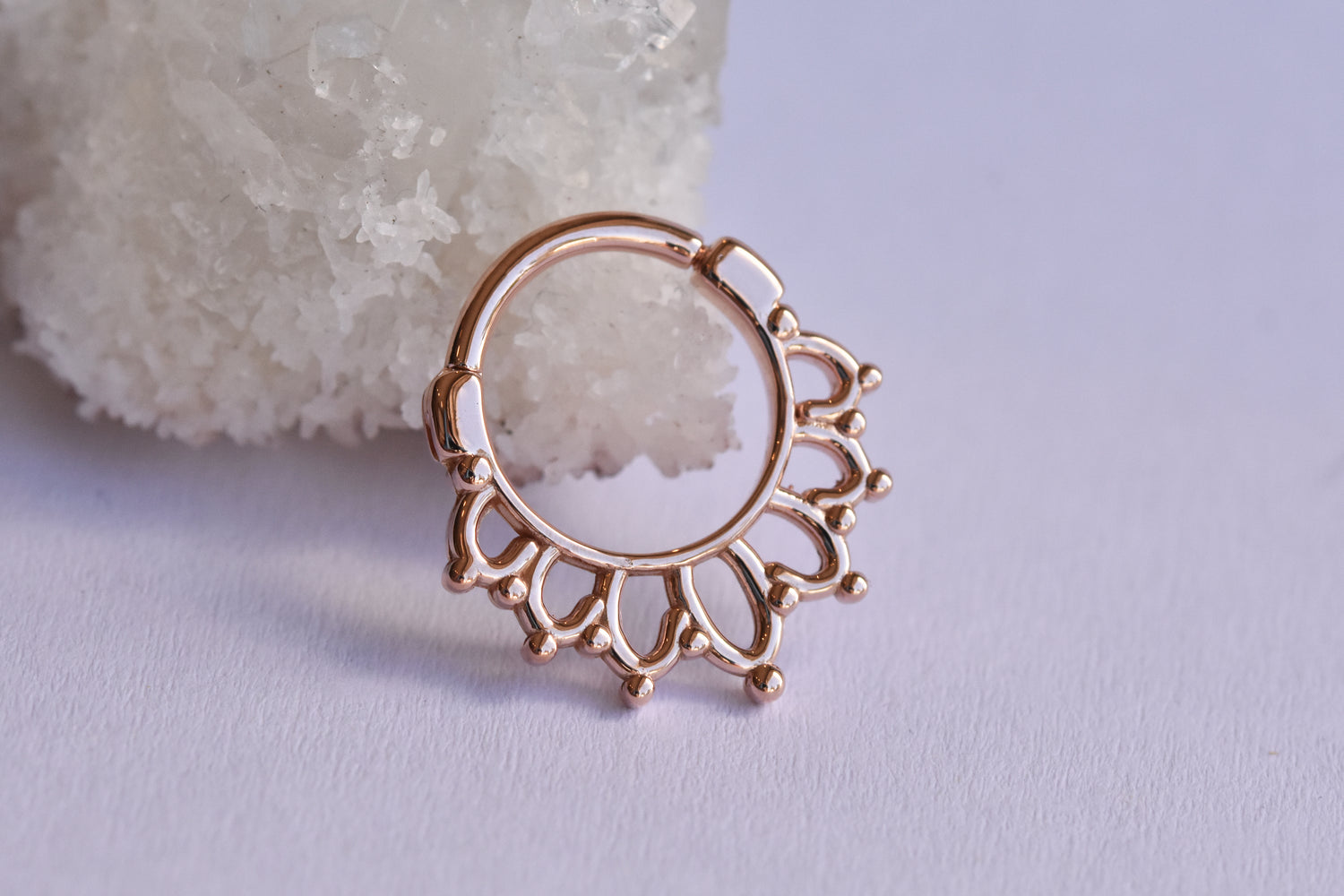 Krystal Snap Ring-body jewelry-Alchemy Adornment-Yellow-