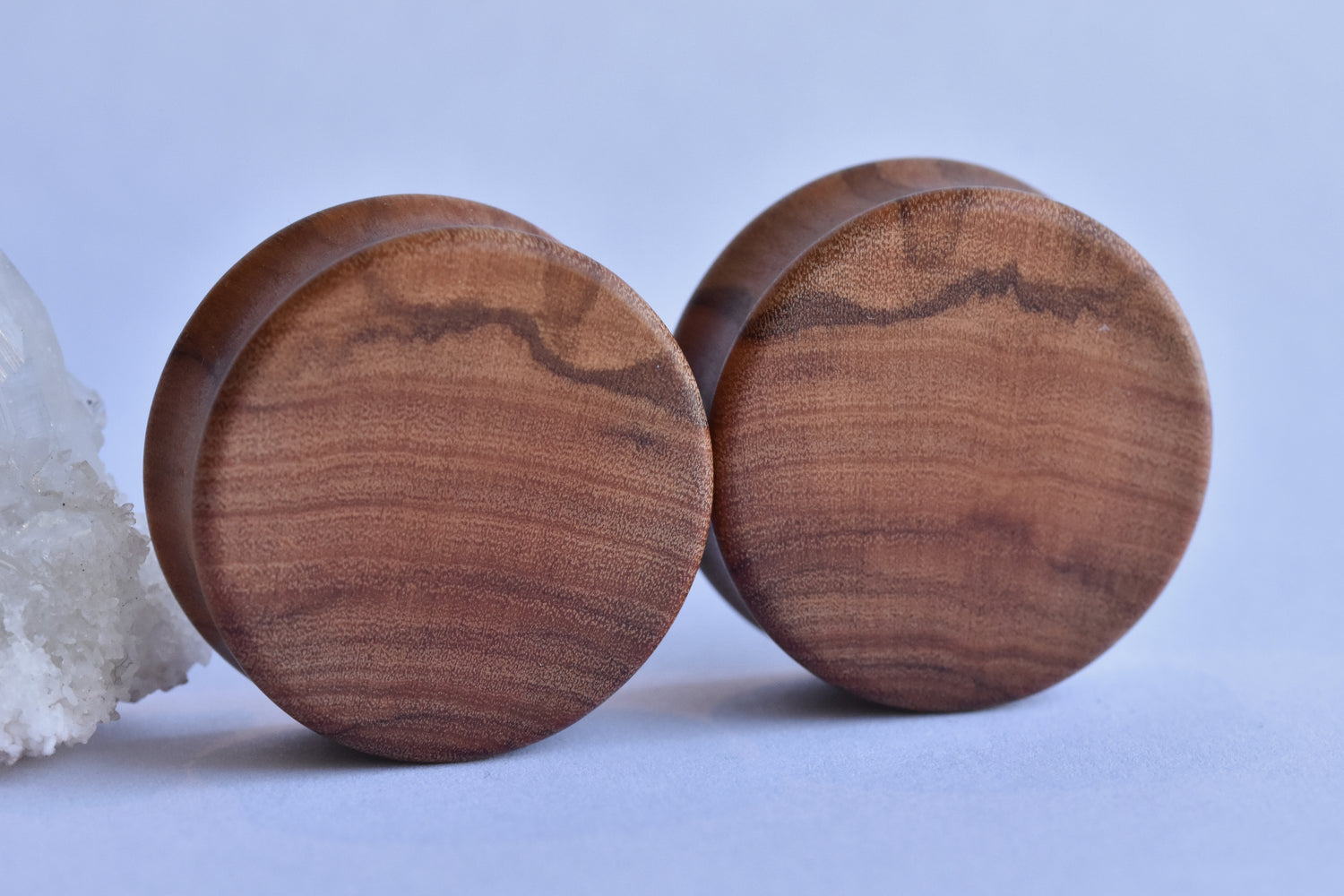 1-1/8" Omerica Organic Double Flare Plain Wood Plugs - Pair-body jewelry-Omerica Organics-1-1/8"-