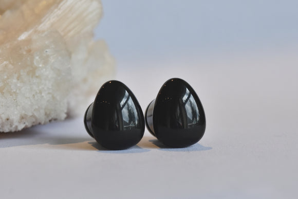 Oracle Obsidian Tear Drop SF plugs - Pair