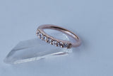 Outside Fixed Gem Ring - Clear CZ