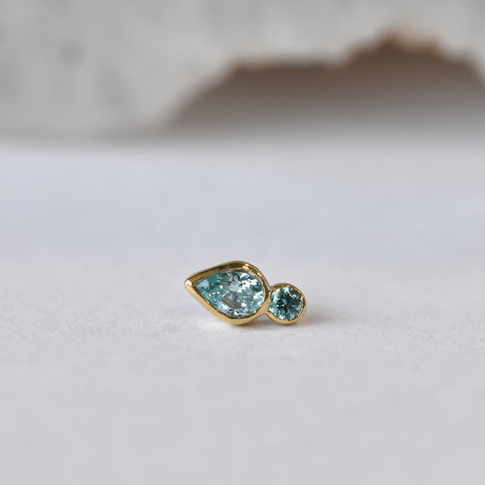 Icon End - Pistachio CZ - Pressure Fit End Only-body jewelry-Anatometal-