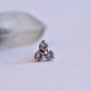 1.5mm Trinity - Tanzanite - Pressure Fit End Only