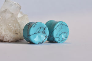 Tawapa Turquoise Concave Faced DF plugs - Pair